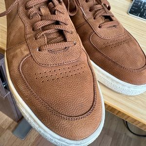 Airle warm barely worn leather Street sneakers.
Bought New at Marios of Portland